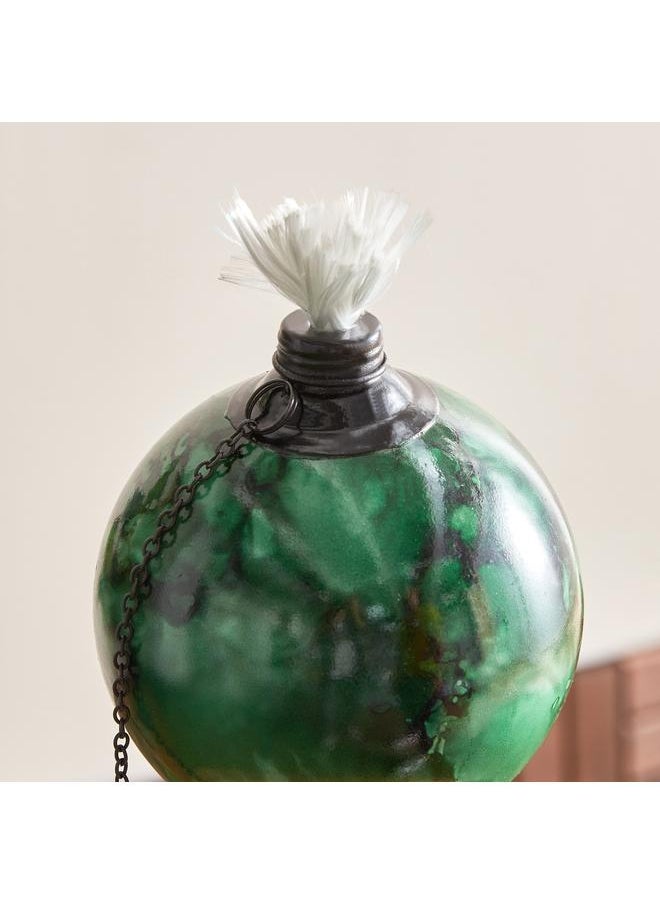 Eden - Glazing Ball Fibreglass And Metal Garden Torch 9X9X171 Cm - Image 1