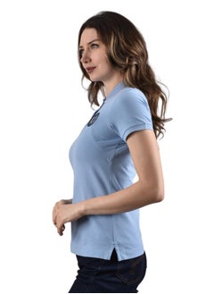 GIORDANO Women's Bold Polo - Blue  - Image 2