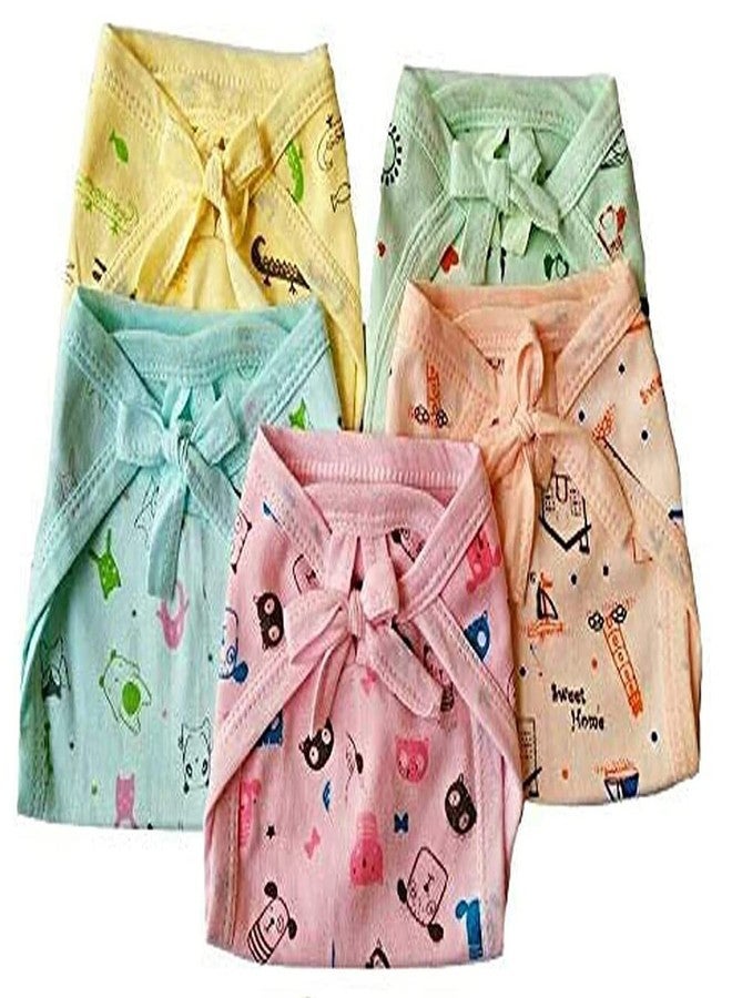 MammaChamp New Born Baby Cotton Hosiery Nappy Washable and Reusable Cute Cartoon Printed Cloth Nappies/Cloth Diaper/U Shaped/Nappy Tying Langot For Baby Boy's and Baby Girl's (Pack of 24) - Image 5