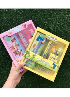 RATSAW 5Pcs Stationary Set for Primary School Students 6 Crayons and A Pencil Box 2 Pencils Sharpener Eraser  - Image 5