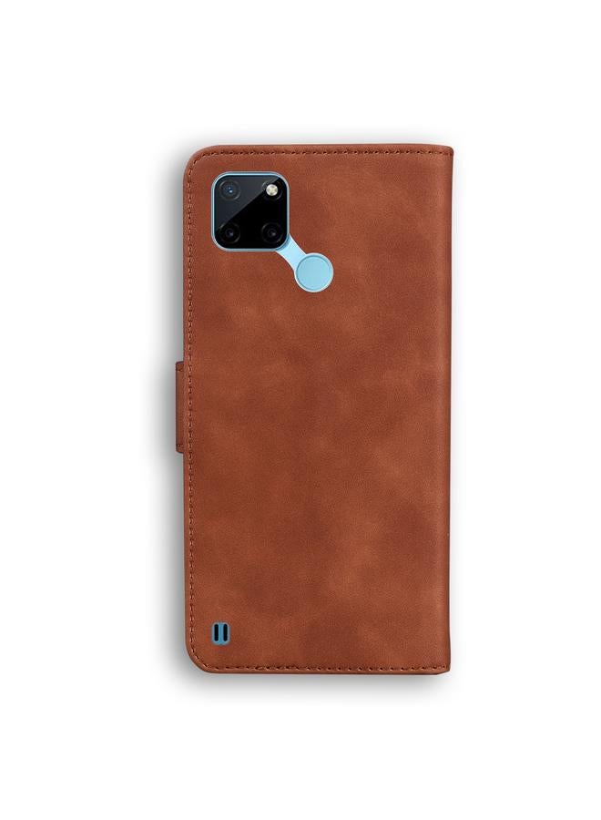 S-TOP Case For OPPO Realme C21Y Skin Feel Pure Color Flip Leather Phone Case - Image 3