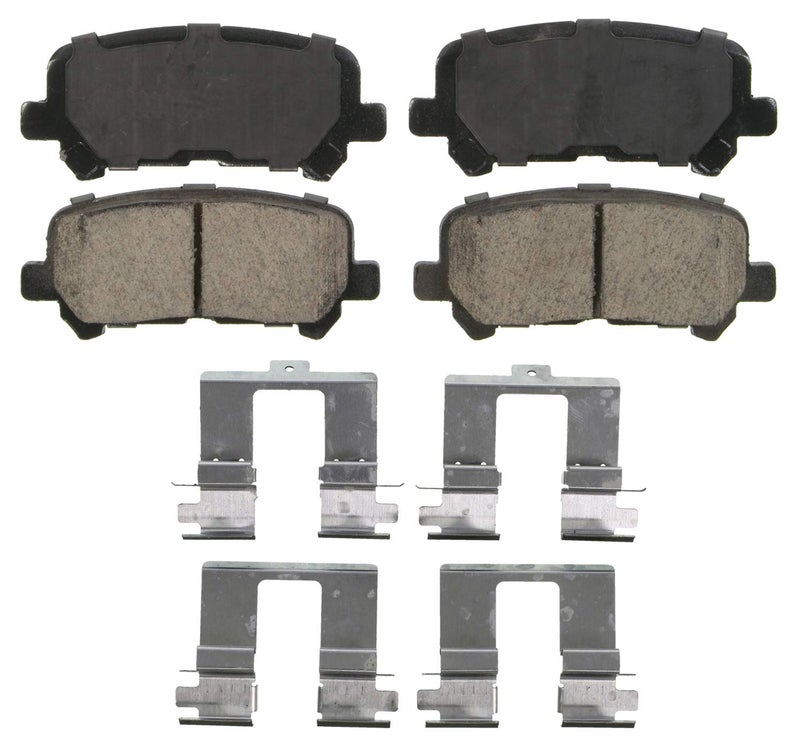 Wagner QS ZD1281 Disc Brake Pad Set Chamfered Edges for Smooth Quiet Stops Fits 20112017 Honda Odyssey 20092011 Honda Pilot