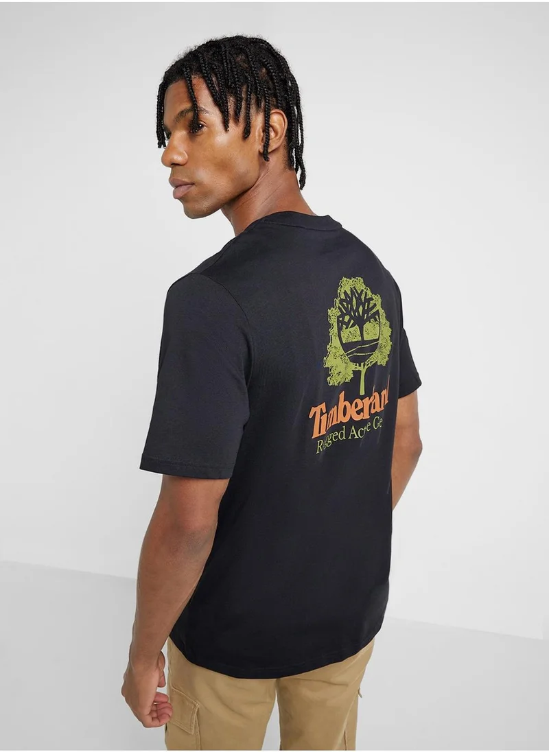 Timberland Outdoor Inspired Back Graphic T-Shirt