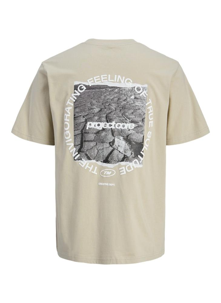 JACK & JONES - Jcotarmac Chest Print Crew Neck T-Shirt - Image 1