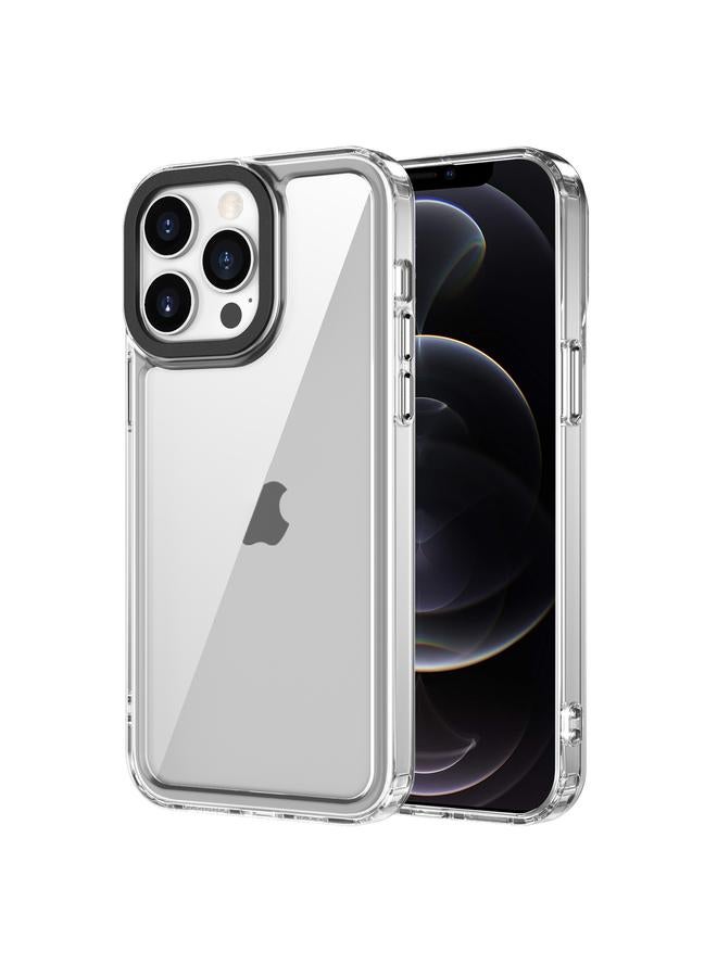 Zaboon Case For iPhone 12/12 Pro Transparent Acrylic + TPU Shockproof Phone Case - Image 1