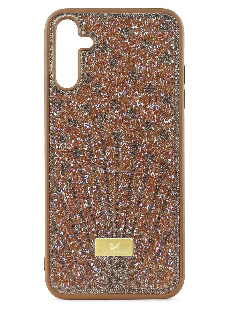 Case For Samsung Galaxy A35 Case Glitter Sparkle Diamond Crystal Bling Case with Bling Ultra Thin Lightweight Full Body Shockproof Anti-Scratch Protective Cover (Brown)