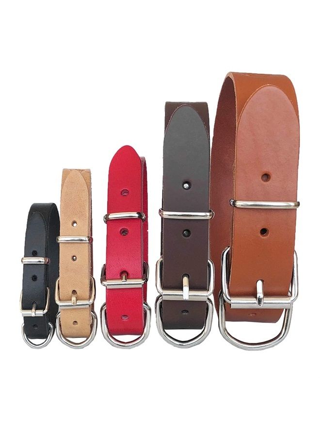 MONODOG Premium Leather Dog Collar - Durable and Fashionable Straight Collar for Comfortable Control and Training (Small (9 3/4-12 1/5" (24-31cm)), Blackd) - Image 2