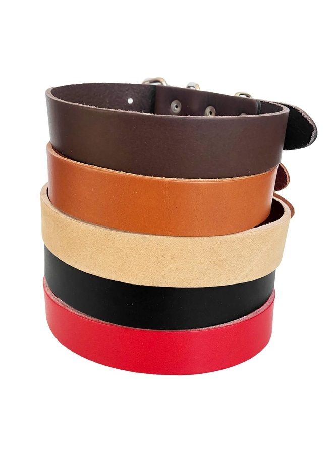 MONODOG Premium Leather Dog Collar - Durable and Fashionable Straight Collar for Comfortable Control and Training (Small (9 3/4-12 1/5" (24-31cm)), Blackd) - Image 3