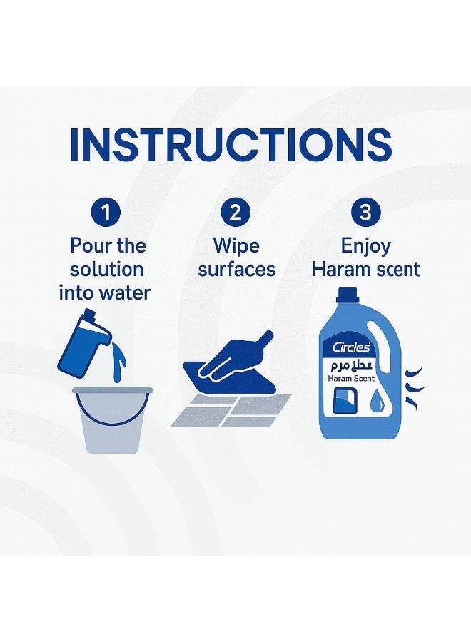 سيركلز منظف ومعطر سيركلز المركز برائحة الحرم - تركيز إضافي 50% للقصور والفنادق - 3 لتر - Image 2