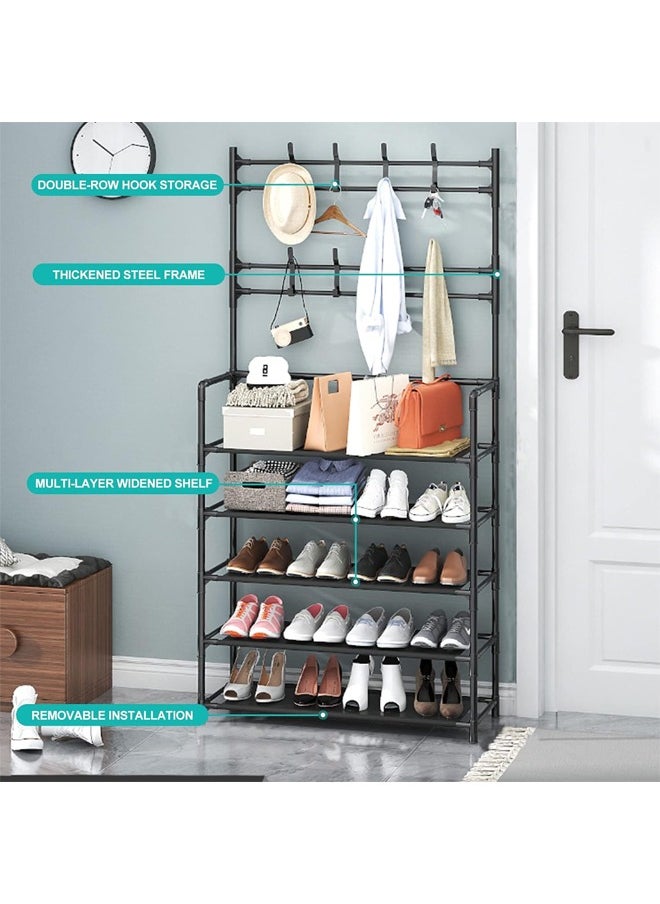 Cady One - Shoe organizer with 5 shelves and clothes hanger - Image 1