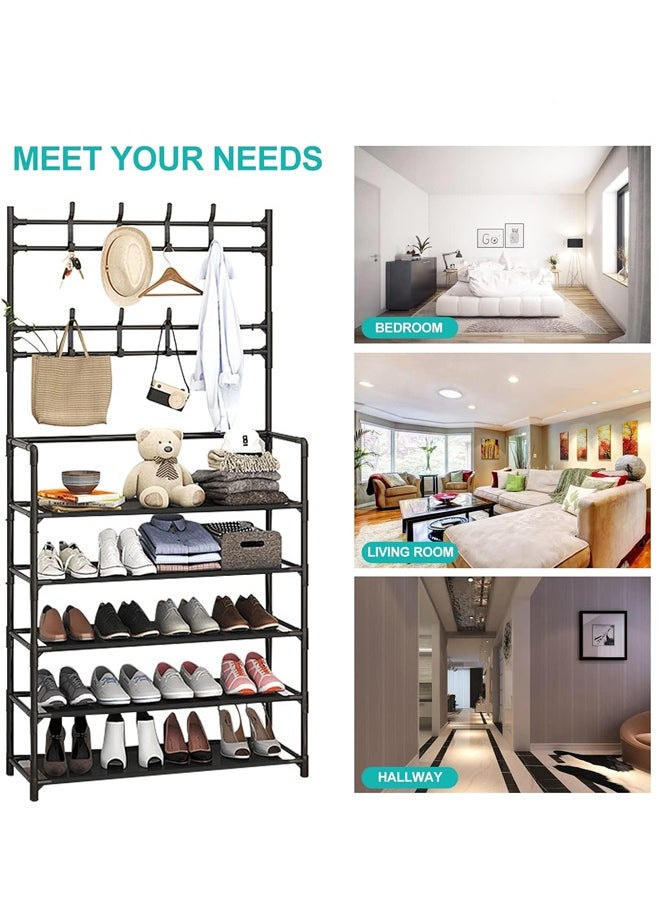 Cady One - Shoe organizer with 5 shelves and clothes hanger - Image 1