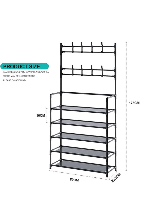 Cady One - Shoe organizer with 5 shelves and clothes hanger - Image 1