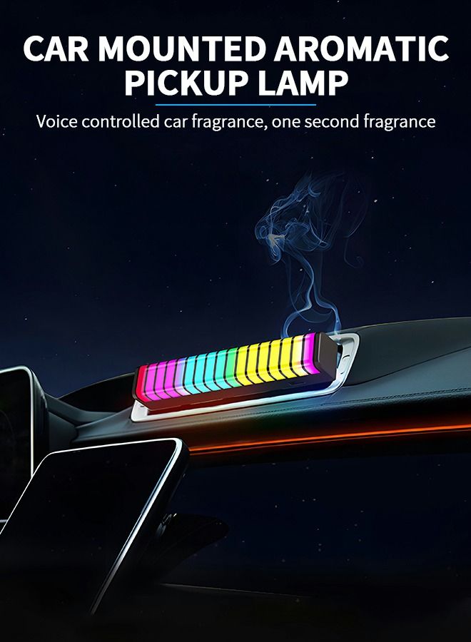 GROIC RGB Sound Control Rhythm Lights, Car Music Level Lights,17 Colors Audio Spectrum Analyzer,Voice Activated Atmosphere Light,Car Air Outlet LED Interior - Image 5
