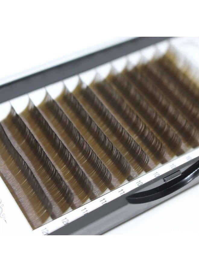 Bodermincer Scala Thickness 0.10mm C Curl Light Brown/Dark Brown/Black-Brown False lashes Individual Eyelash Extension Natural False Eyelashes (10mm, Dark Brown) 