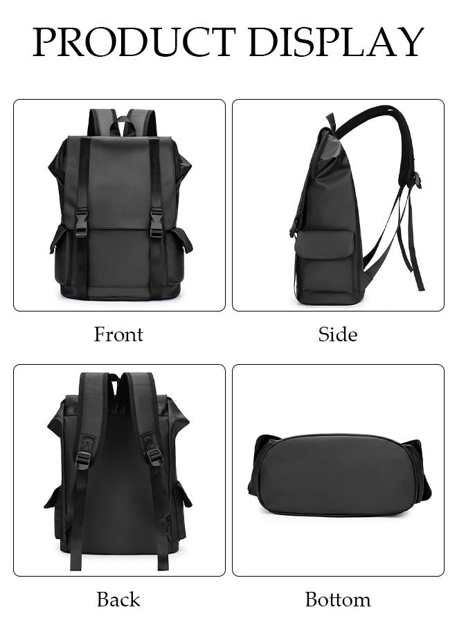 DUNISO School Backpack Large Capacity Multi-pocket Students Backpack School Bag Fashion Book Bags Waterproof Wear-resistant Backpacks for Teen College Students Laptop Bag for Casual Travel - Image 2