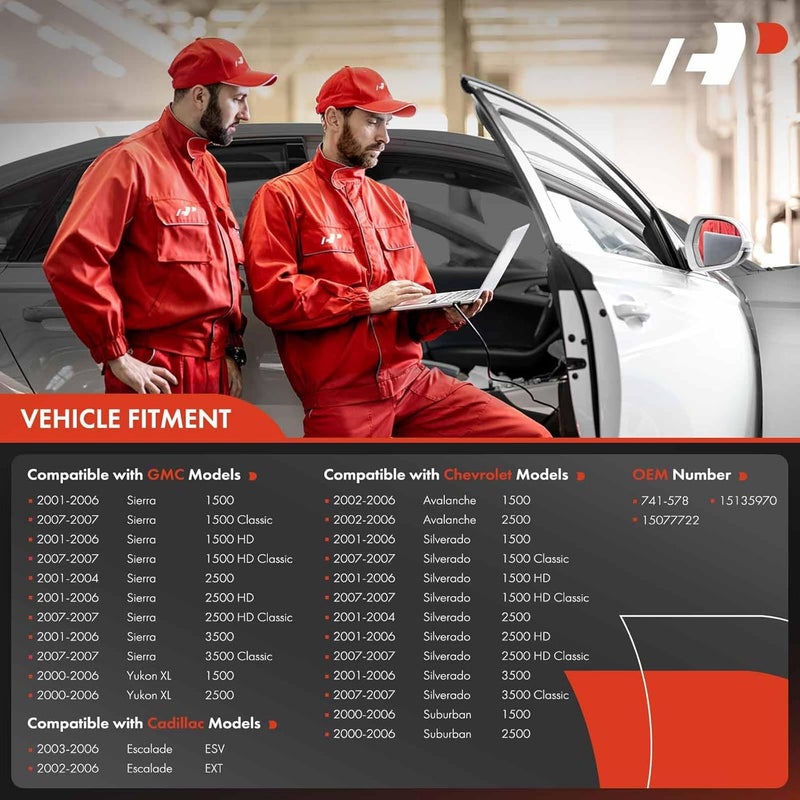 A-Premium Power Window Regulator with Motor for Chevrolet Silverado 1500 3500 & GMC Sierra 1500 2500 HD 3500 Rear Left - Image 2