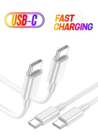 2Pack 2M USB C to USB C Apple Fast Charging Cable for MacBook Pro Air/2020/2019/2018/2017/2016/IPad Air 4/5/iPad Pro 12.9/11 - pzsku/ZC7A021540090EED98755Z/45/_/1738266892/0aff06ff-fa46-4363-803e-30b5d3f3b541