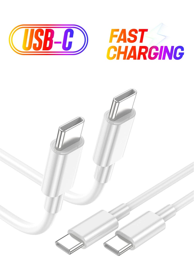 2Pack 2M USB C to USB C Apple Fast Charging Cable for MacBook Pro Air/2020/2019/2018/2017/2016/IPad Air 4/5/iPad Pro 12.9/11