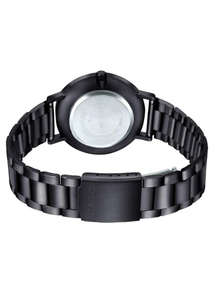 Casio Analog Watch for Men with Stainless Steel Band black -MTP-VT01B-1BUDF - Image 2