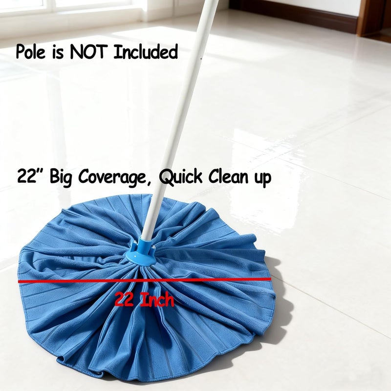 EaseYourDay Microfiber Cloth Mop Head, Screw On Mop Head Refill Compatible with Standard US Threading Pole (Acme 3/4 inch) (6) - Image 2