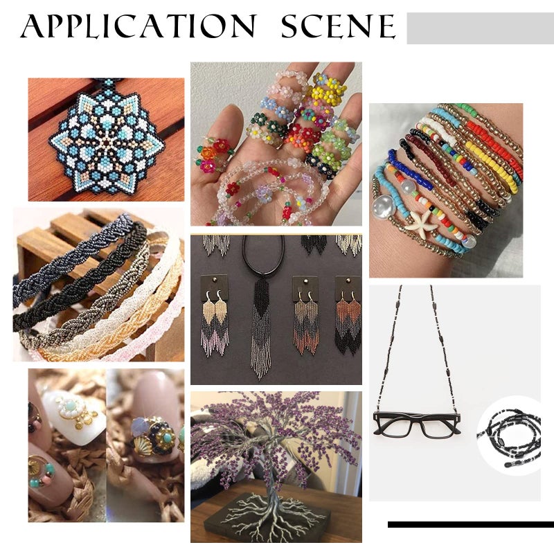 PH PandaHall White Seed Beads, 2000 Pcs 3mm 8/0 Glass Seed Beads Round Small Pony Bead Waist Beads Mini Spacer Beads for Earring Bracelet Necklace Anklet Jewelry DIY Craft Making - Image 5