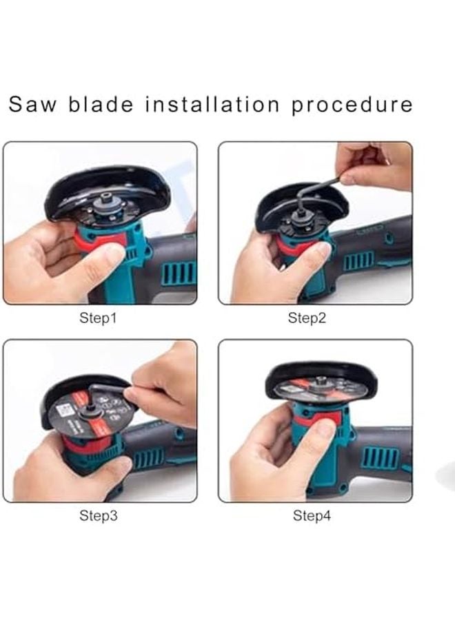 12V Cordless Angle Grinder 19500 RPM Rubberized Handle Nonslip Texture - Image 5