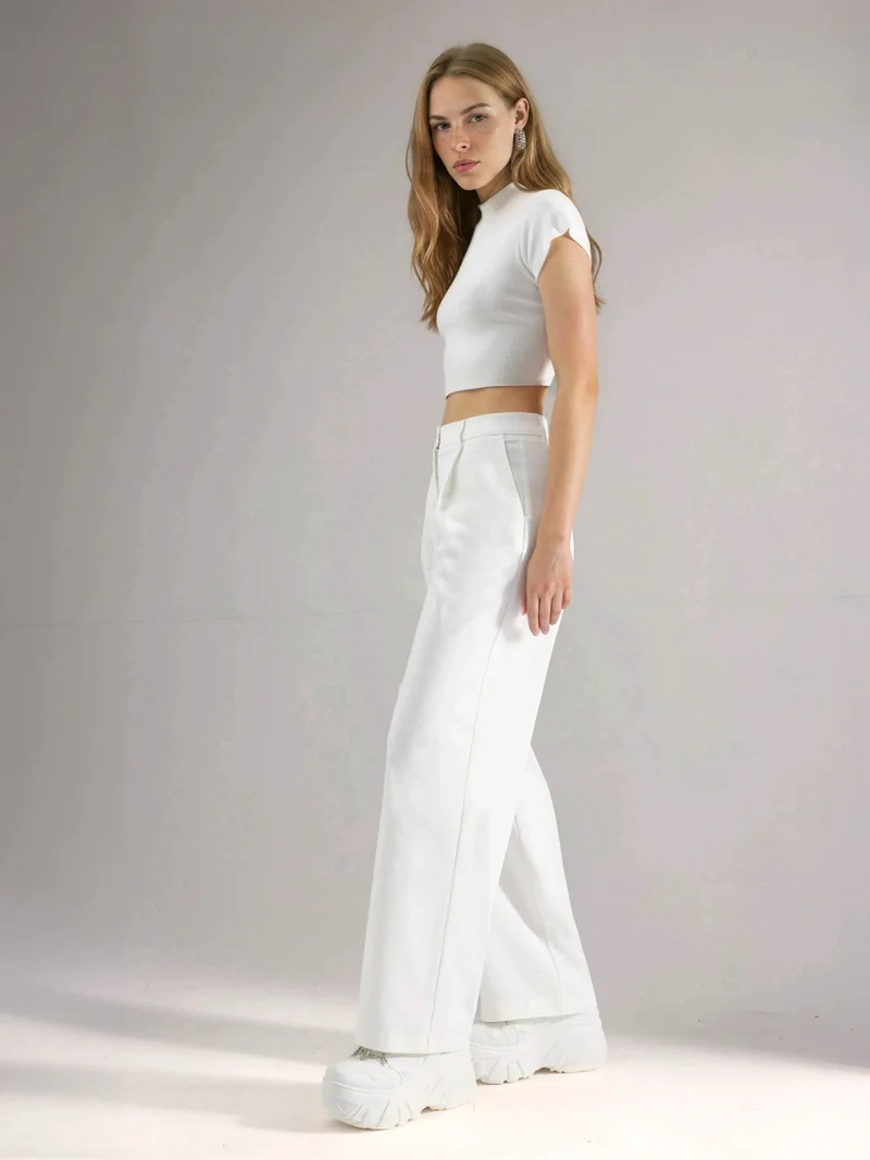 هيكاب High Waist Wide Leg Palazzo Pants
