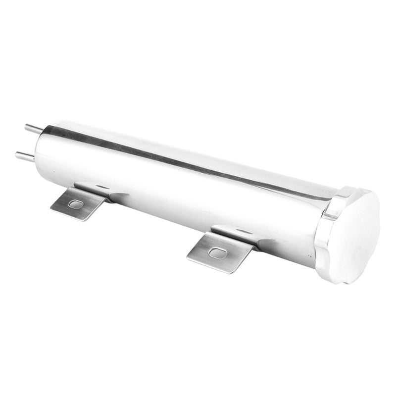2x10in Overflow Tank Can Polished Stainless Steel Coolant Radiator 14oz Fit for Ford Engine - Image 3