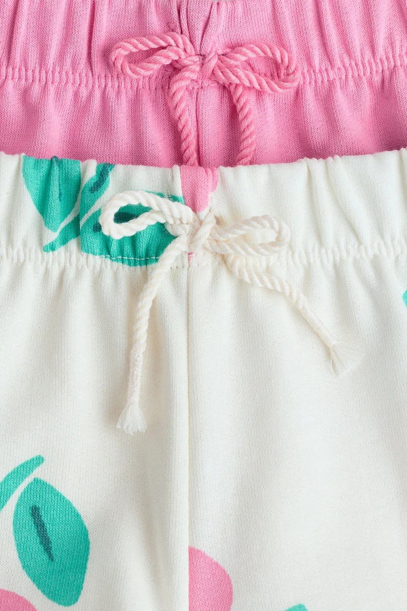 H&M 2-pack cotton sweatshirt shorts