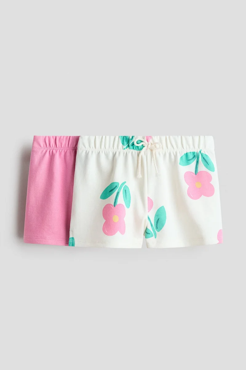 H&M 2-pack cotton sweatshirt shorts