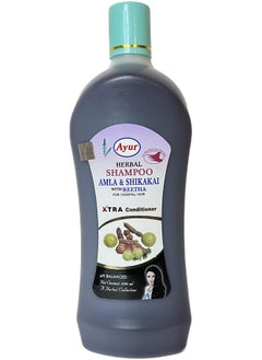 Ayur Herbal Amla Shikakai With Reetha Shampoo (1000 ML)