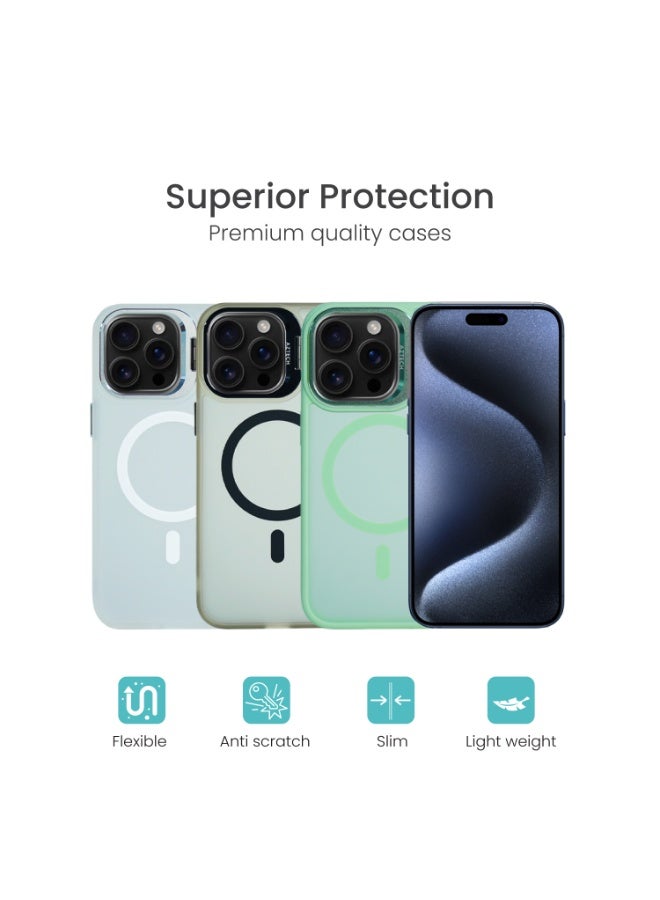 Aztech for iPhone 13 Pro Case Compatible with MagSafe, Supports Magnetic Wireless Charging, Built-in Camera Ring Stand, Scratch-Resistant Back, Kickstand Cover for iPhone 13 Pro, Classic Hybrid HaloLock - Image 4