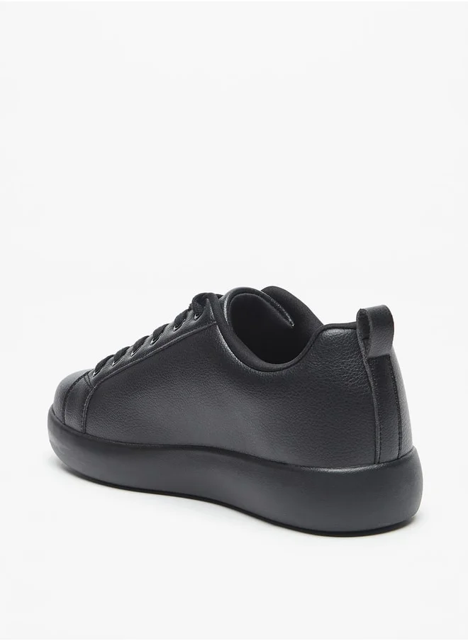 ميسي Missy Solid Sneakers with Lace-Up Closure