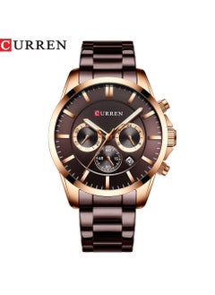 CURREN 8358 Watch Men's Fashion Business Watch Men Wrist Casual Waterproof Quartz Wristwatch Steel Clock