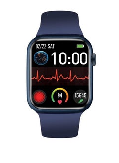 GENNEXT Fitness Smart Watch, 1.9” Display Bluetooth Calling IP67 Water Resistant 30 Sports Modes Real-time Health Monitor 20+ Watch Faces Blue  - Image 1