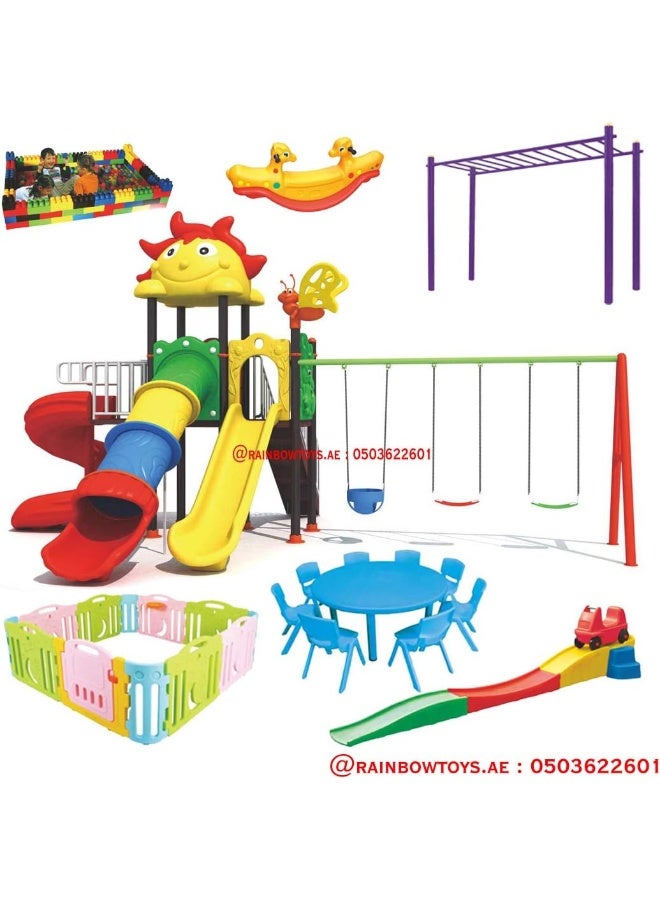 Rainbow Toys Outdoor Play All In One Set - Image 2