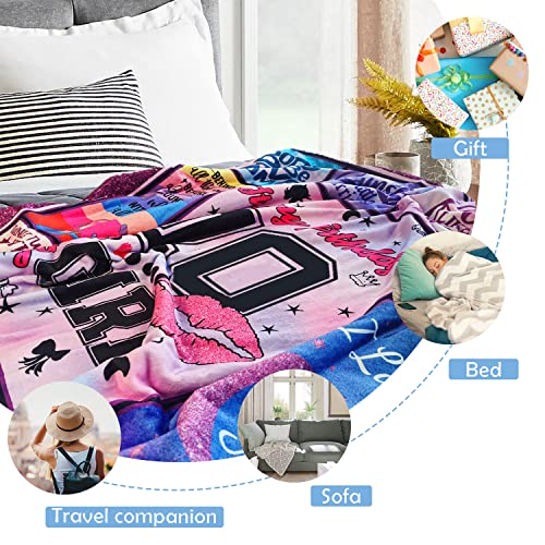 Lviliss Birthday Gifts for 10 Year Old Girl Blanket, Gifts for 10 Year Old Girls, 10th Birthday Gifts for Girls - Image 5