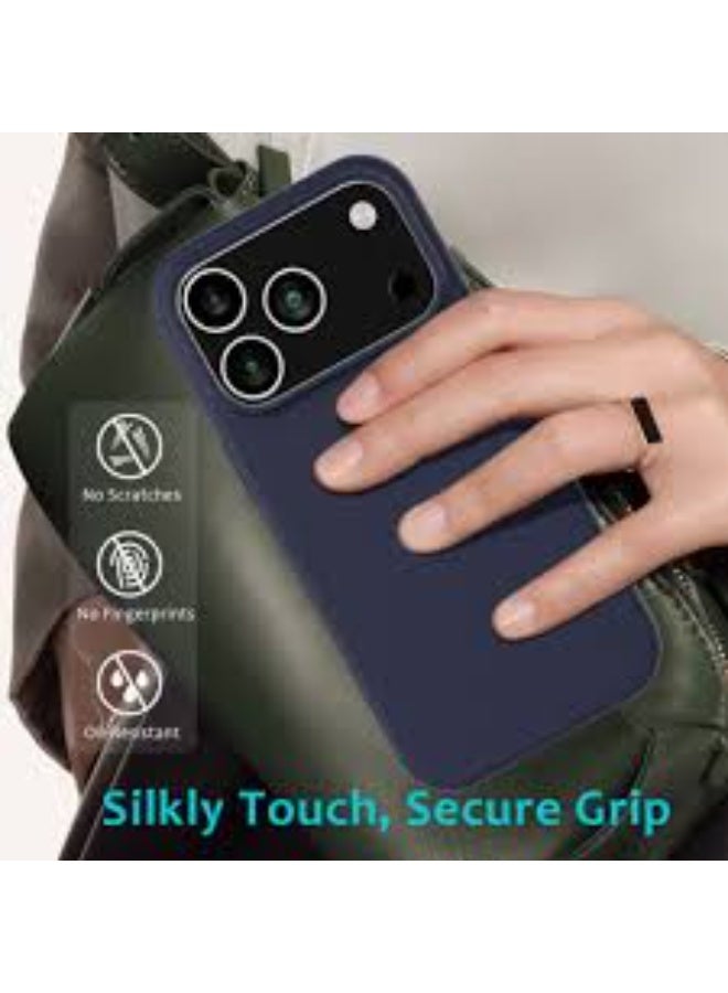 Liquid Silicone Protective Case Compatible with iPhone 17 Pro Max 6.9-Inch, Slim Matte Back Cover, Silky Soft Touch, Shockproof Design, Anti-Fingerprint with Microfiber Lining - Image 3