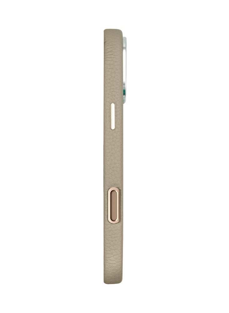 A-CASE - A-Case itsmycase Series Amur Pro Made of 100% Genuine Leather in addition to The Strap Used As Stand Compatible with iPhone 16 Pro Max -  Green Tiffany - Image 1