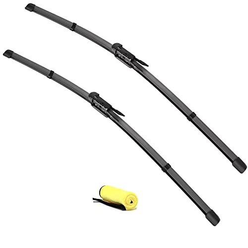 LUTEUS Windshield Wipers 26"+23"（Pinch Tab,Set of 2) replacement for Toyota Sequoia 2008-2020, Toyota Tundra 2007-2020 Premium All-Season Automotive Windshield Wiper Blades - Image 1