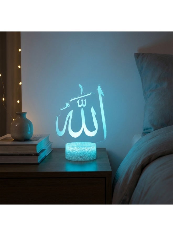 3D night light, desk lamp, LED lighting, 16 color changing modes/touch-sensitive 3D light - Image 4