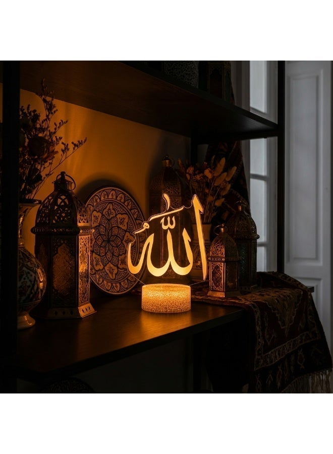 3D night light, desk lamp, LED lighting, 16 color changing modes/touch-sensitive 3D light - Image 3