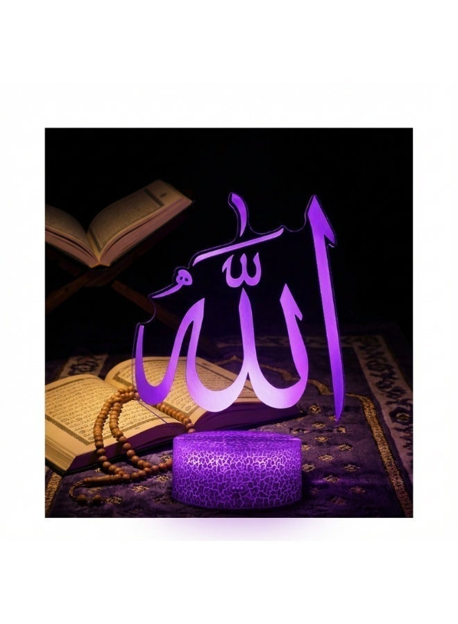 3D night light, desk lamp, LED lighting, 16 color changing modes/touch-sensitive 3D light - Image 5