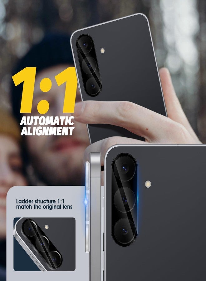 Orzero أورزيرو (3 عبوات) واقي عدسة الكاميرا متوافق مع سامسونج جالاكسي S25 FE، واقي كاميرا زجاج مقسى 9H قطع دقيقة للكاميرا مضاد للخدش لا يؤثر على اللقطات الليلية والفلاش - Image 3