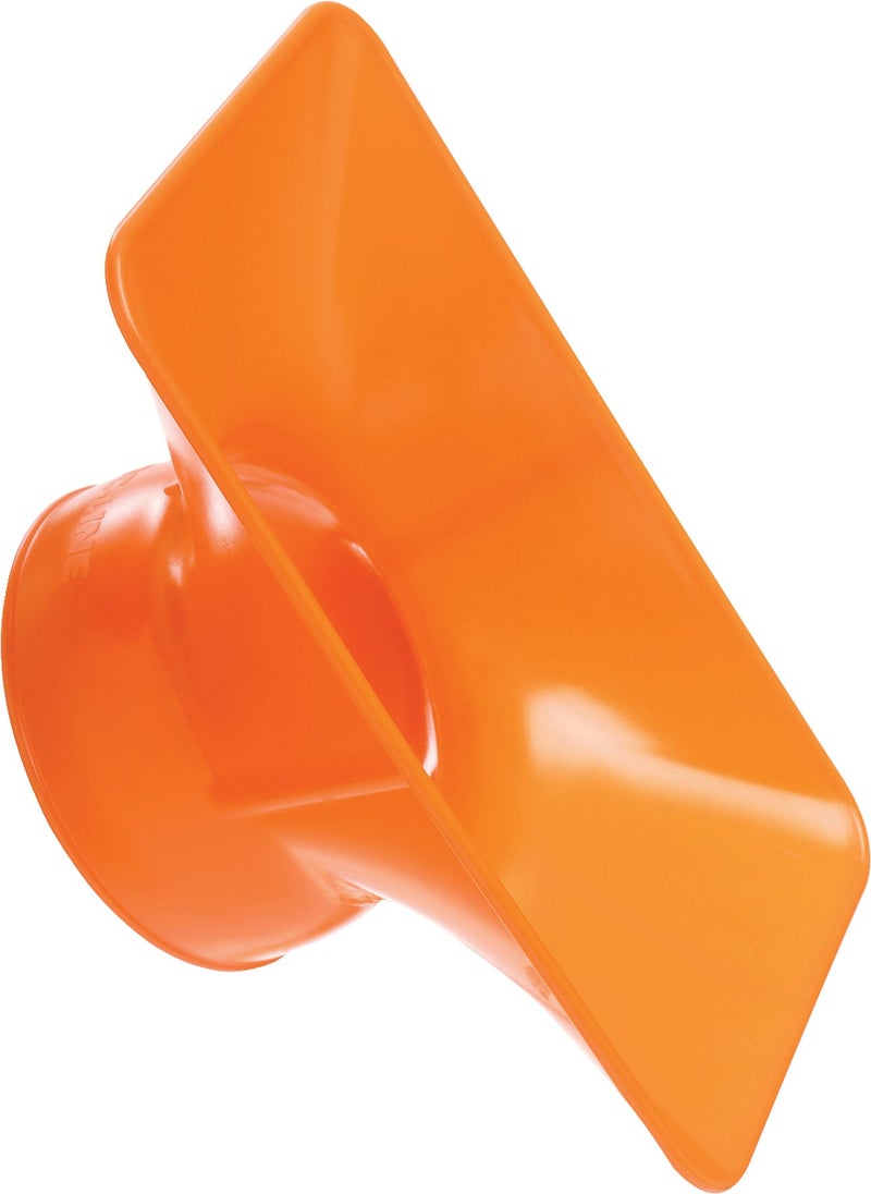 Loc-Line Vacuum Hose Component, Acetal Copolymer, Rectangular Nozzle, 6" Length x 3-1/2" Width, 2-1/2" Hose ID - 81204