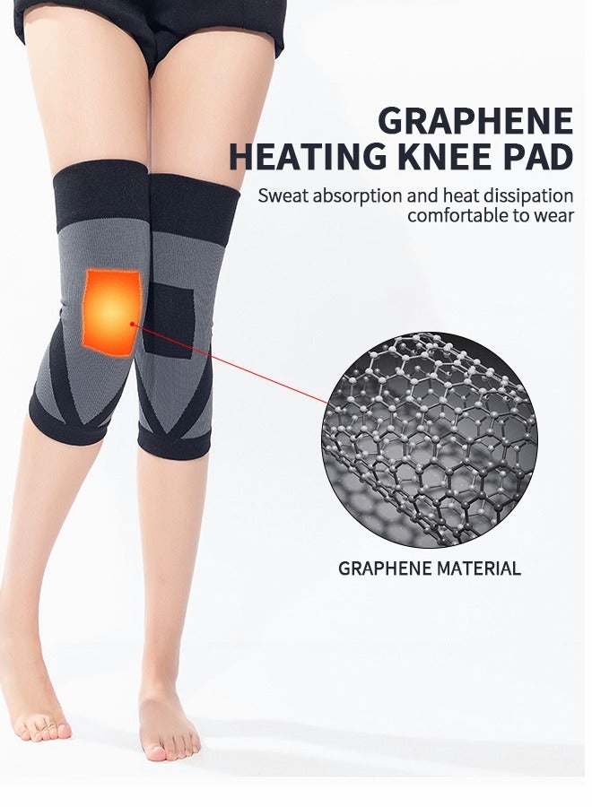 GROIC Graphene Heating Knee Compression Sleeve, Joint Pain Relief Knee Pad, Knee Support, High Elasticity Knee Pad For Workout, Running, Gym, Fitness, Weightlifting, Sports Fitness Equipment - Image 3