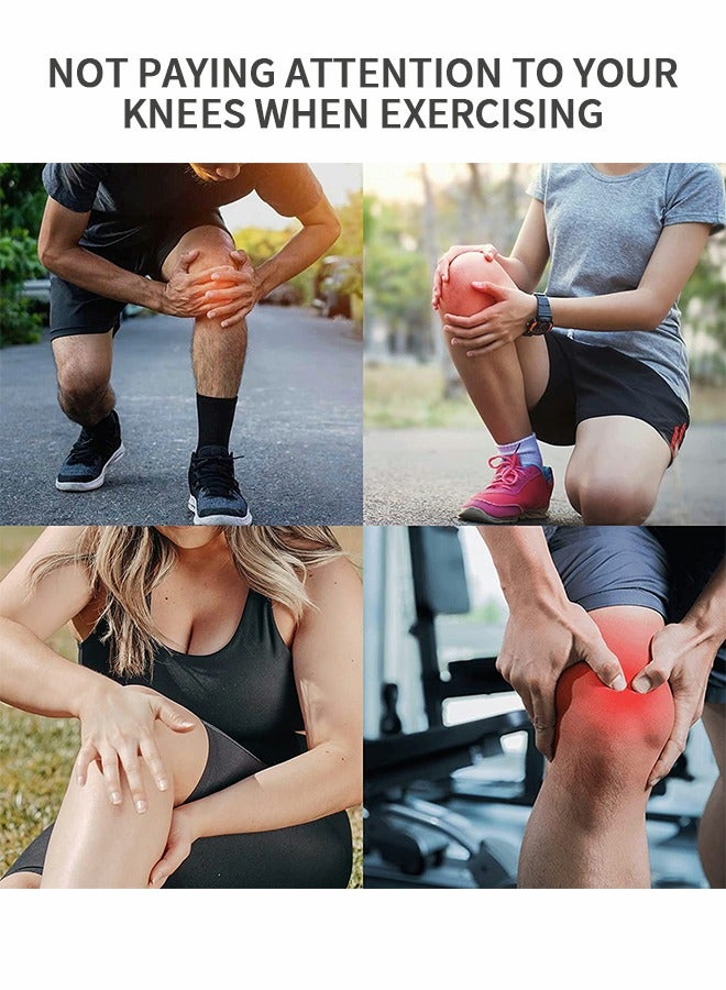 GROIC Graphene Heating Knee Compression Sleeve, Joint Pain Relief Knee Pad, Knee Support, High Elasticity Knee Pad For Workout, Running, Gym, Fitness, Weightlifting, Sports Fitness Equipment - Image 5