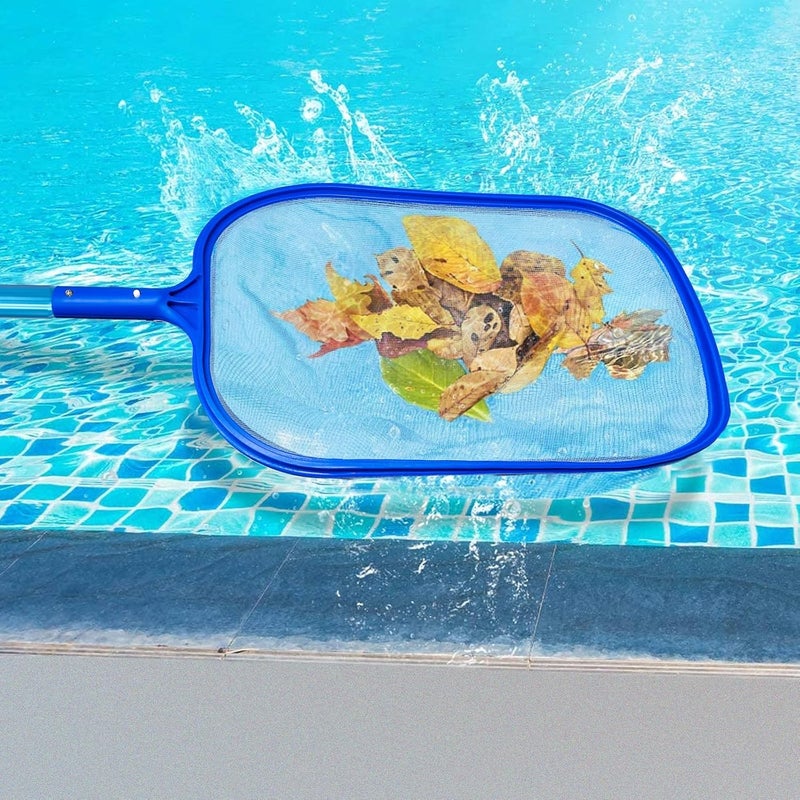 SAN LIKE SANLIKE Swimming Pool Skimmer Net Basket with Long Aluminum Pole Extend 7.58 FT Fine Mesh Rake Netting for Cleaning Swimming Pool Spa Pond Leaf Debris - Image 5