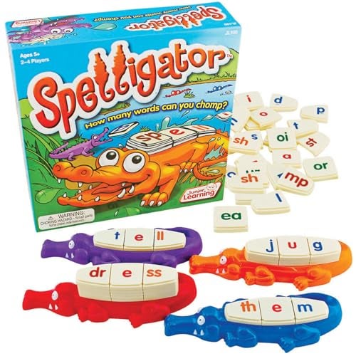 Junior Learning Spelligator Word Building Game, Ages 5-9, Phonemic Awareness, 75 Letter Tiles - Image 2
