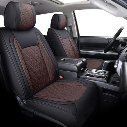 Aierxuan Toyota Tundra Seat Covers Full Set Custom Fit 2008-2025 CrewMax Double cab Pickup Truck Waterproof Leather Tundrasine Concept Limited Platinum 1794 Edition car Cushions - Image 1
